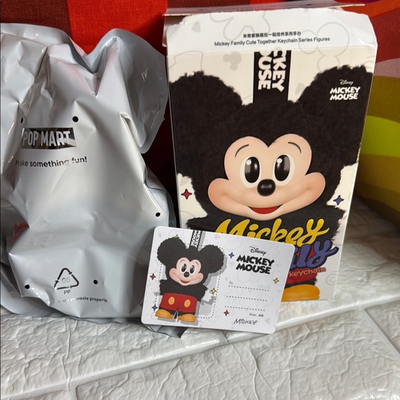 POP MART Other - Confirmed Mickey Disney Mickey Mouse Collectible Keychain - Black and Red